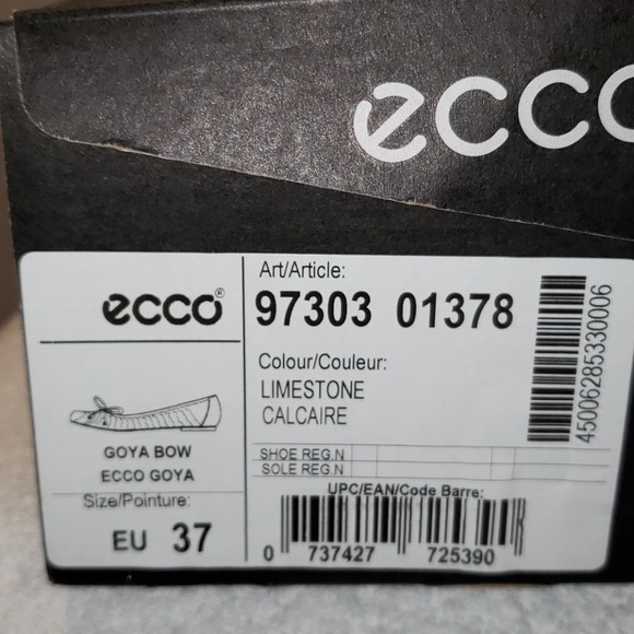 Ecco Goya Bow metallic gold leather ballet flats,7 - Picture 10 of 10